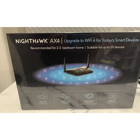 Netgear Nighthawk AX4 RAX35 AX3000 WiFi 6 Router – 4-Stream Dual-Band High Perfo - Picture 4 of 5